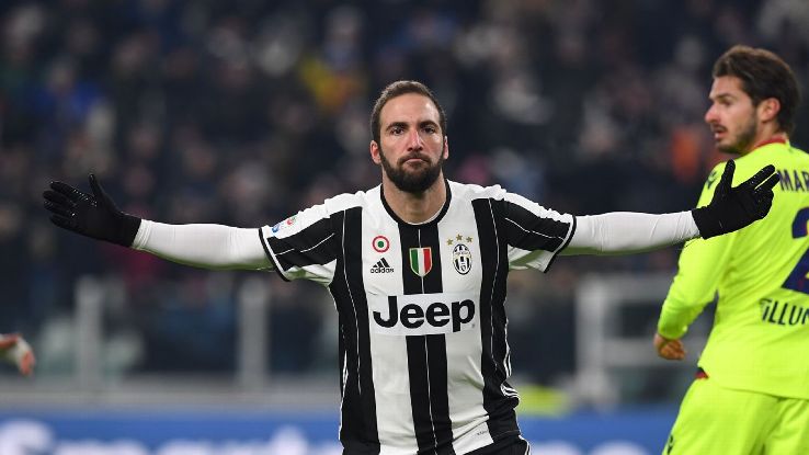 Higuain will look to add to his 2 away goals against Monaco 